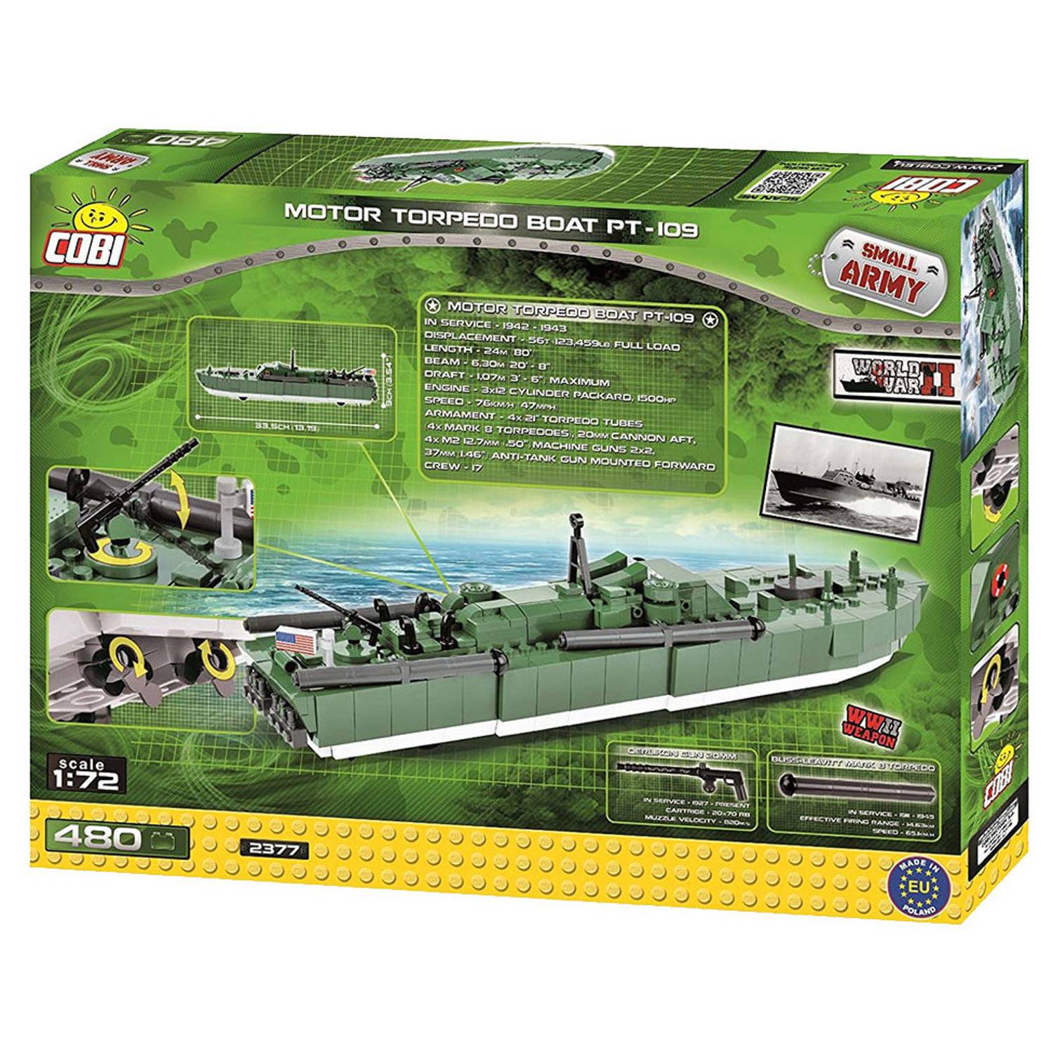 Cobi 480pcs Small Army Motor Torpedo Boat Cobi 480pcs Small Army Motor Torpedo Boat