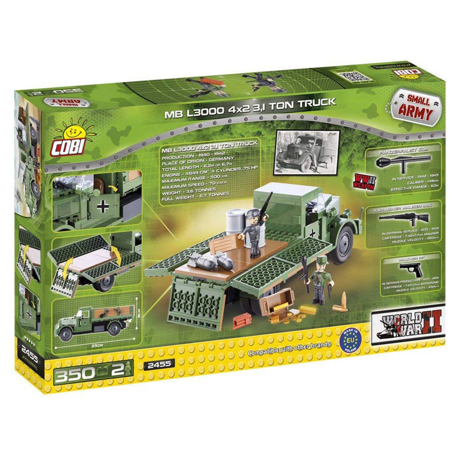 Cobi 350pcs Small Army Mercedes Benz L3000 Cobi 350pcs Small Army Mercedes Benz L3000