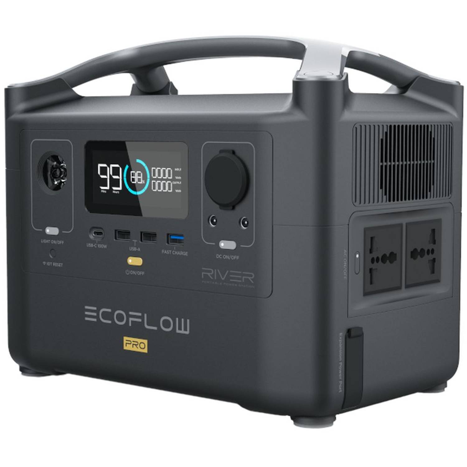 Ecoflow RIVER Pro Portable Power Station Black Ecoflow RIVER Pro Portable Power Station Black