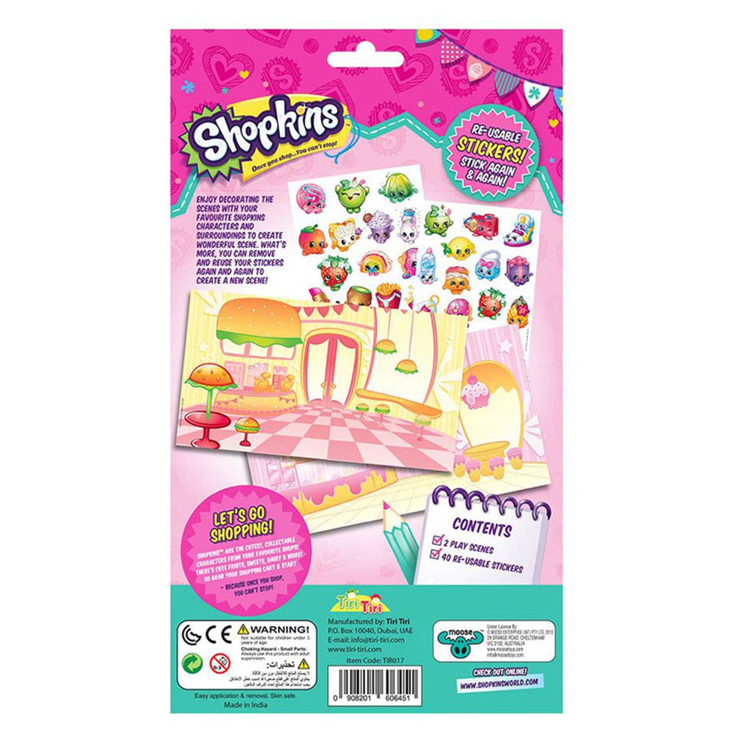 Tiri Tiri Shopkins Sticker Pack Tiri Tiri Shopkins Sticker Pack