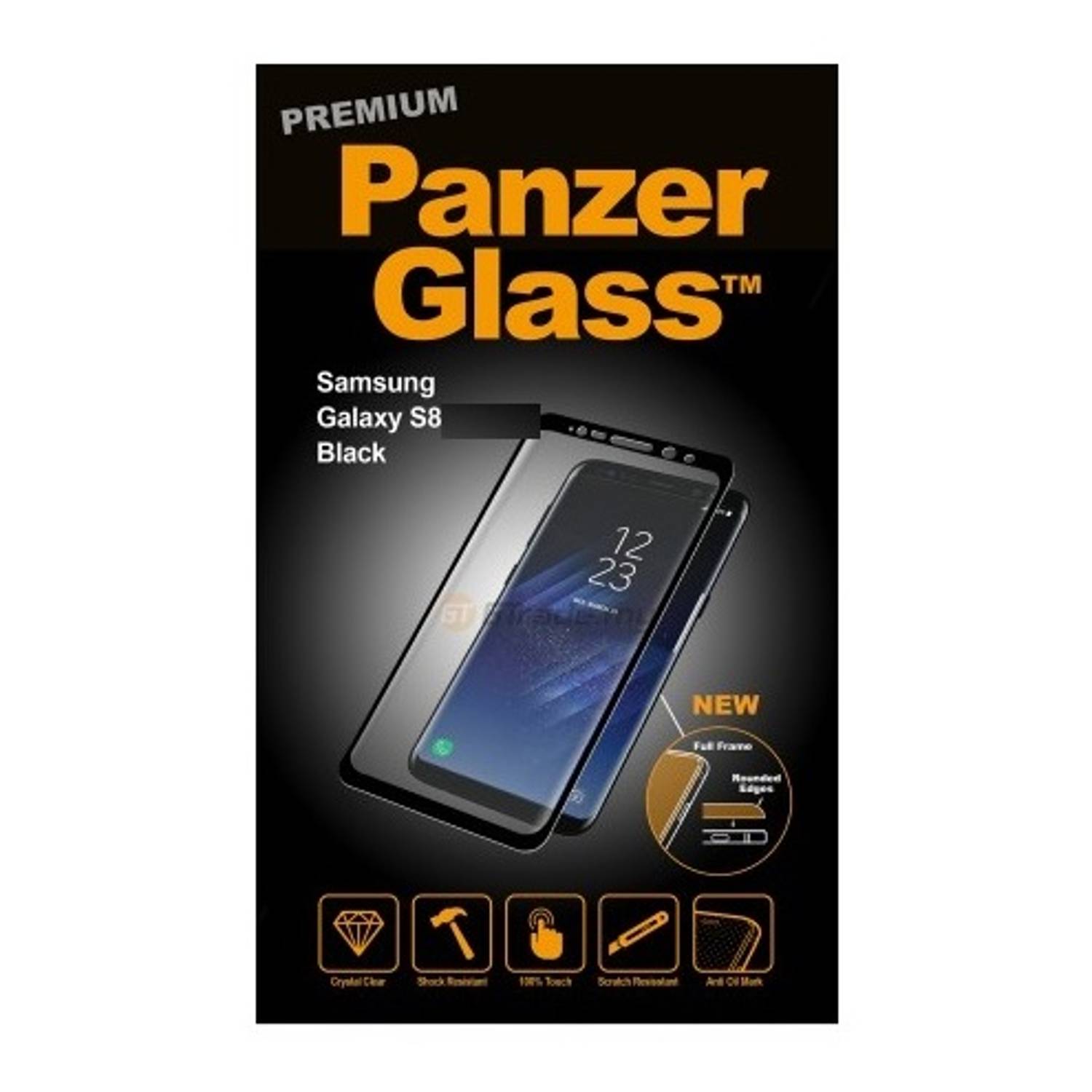 Panzerglass Tempered Glass Screen Protector Black For Samsung Galaxy S8 Panzerglass Tempered Glass Screen Protector Black For Samsung Galaxy S8