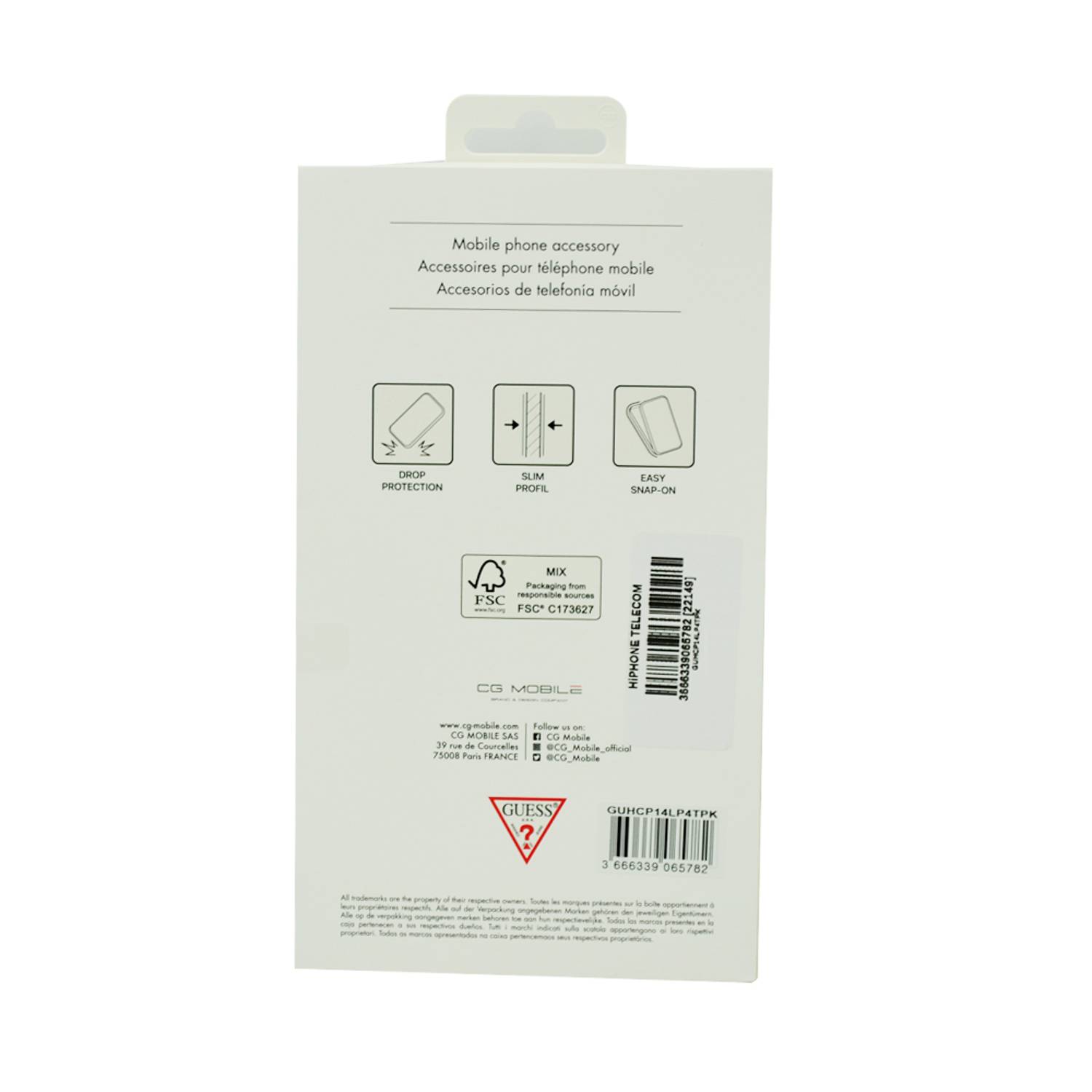 Guess 4G Double Card Triangle Hard Case For Iphone 14 Pro Black Guess 4G Double Card Triangle Hard Case For Iphone 14 Pro Black