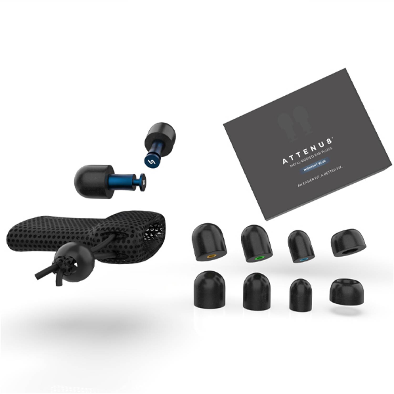 ATTENU8 ATTENU8001 Ear Plugs Midnight Blue ATTENU8 ATTENU8001 Ear Plugs Midnight Blue