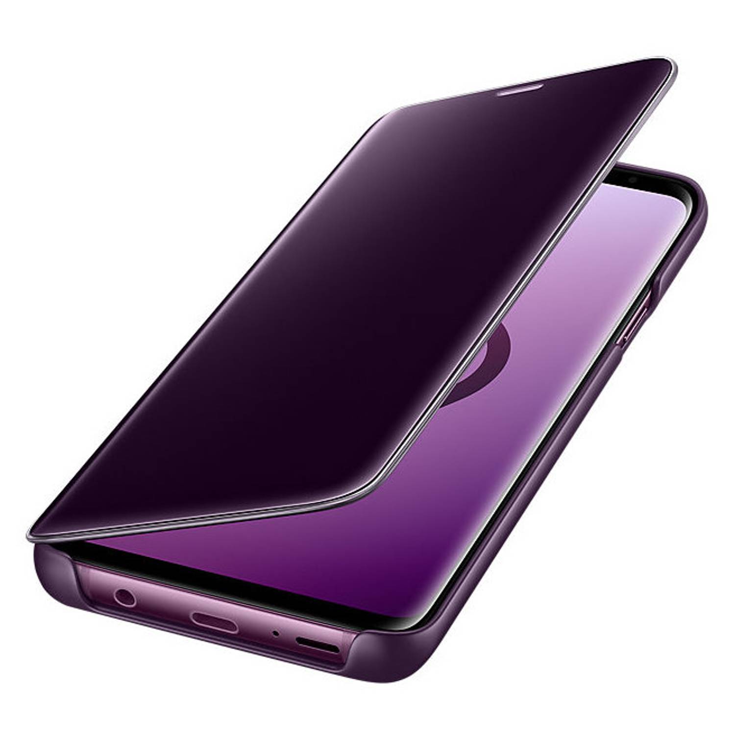 Samsung Clear View Stand Cover Purple For Galaxy S9 Samsung Clear View Stand Cover Purple For Galaxy S9