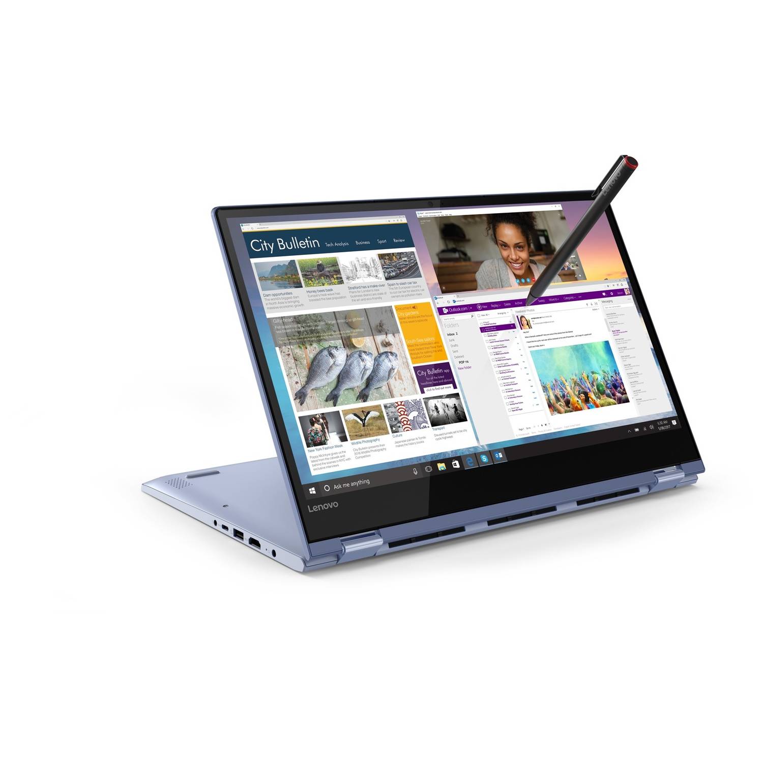 Lenovo Yoga 530-14IKB Laptop - Core i5 1.6GHz 4GB 256GB Shared Win10 14inch HD Liquid Blue Lenovo Yoga 530-14IKB Laptop - Core i5 1.6GHz 4GB 256GB Shared Win10 14inch HD Liquid Blue