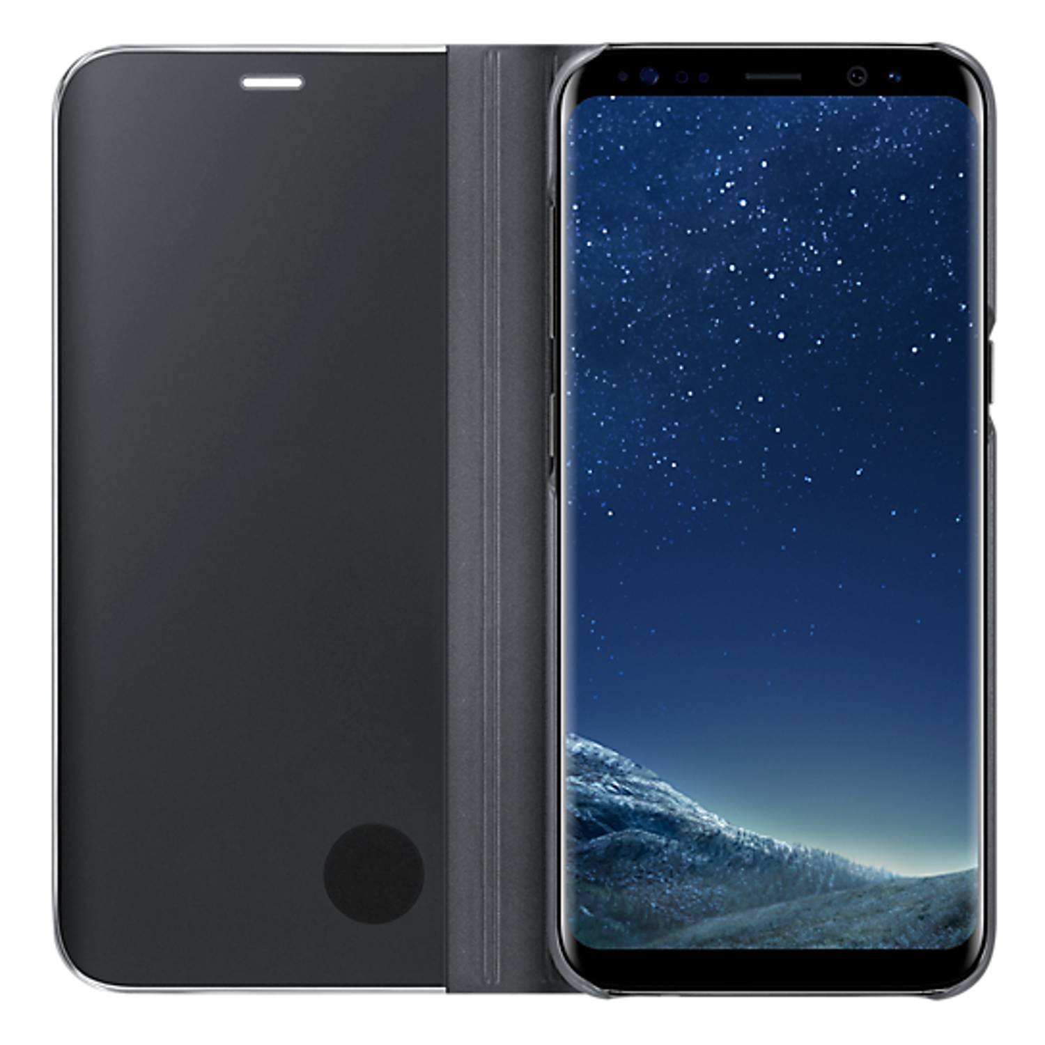 Samsung Clear View Standing Cover Black For Galaxy S8 Samsung Clear View Standing Cover Black For Galaxy S8