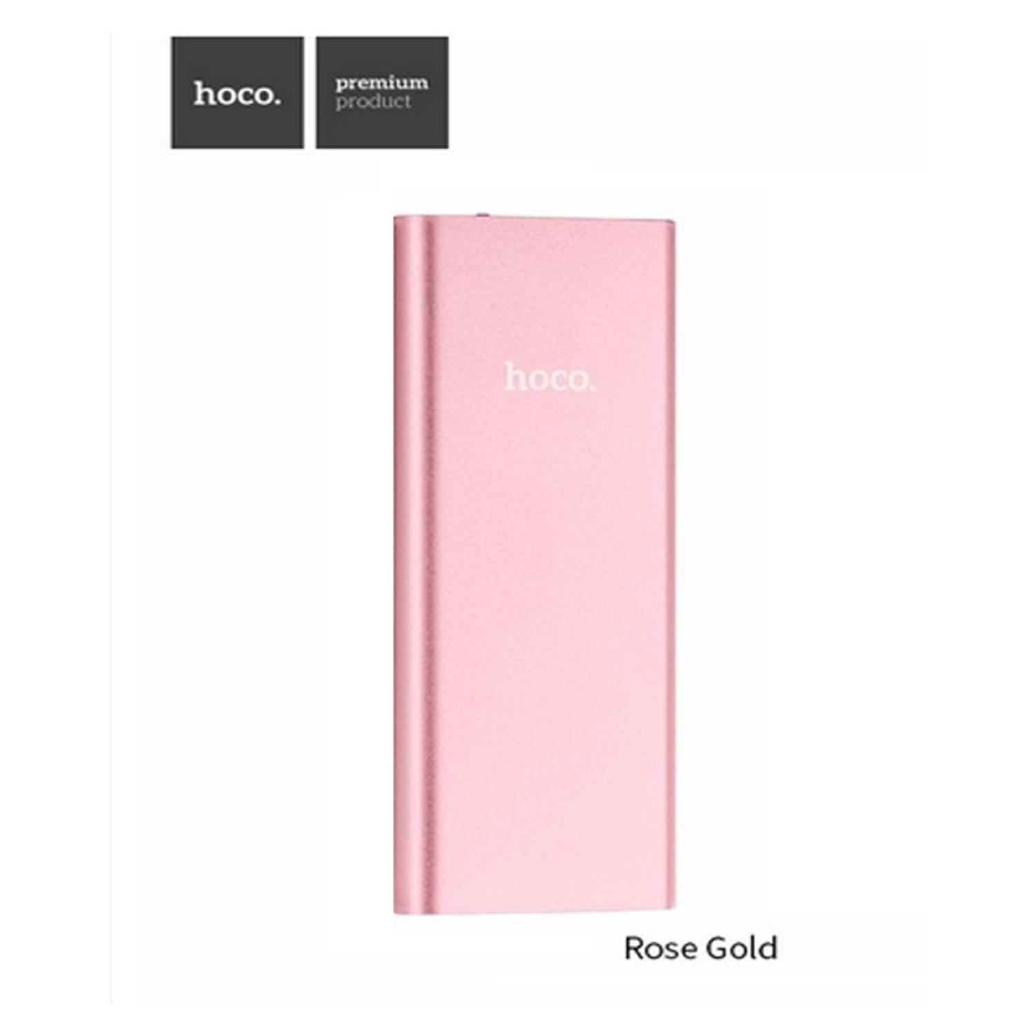 Hoco Ultraslim Metal Power Bank 10000mAh Rose Gold Hoco Ultraslim Metal Power Bank 10000mAh Rose Gold
