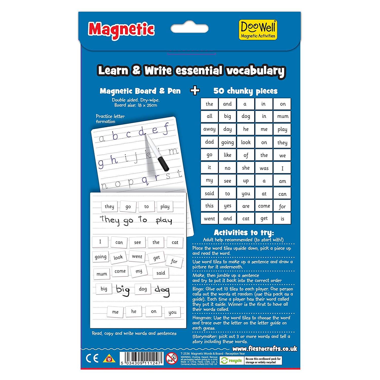 Fiesta Crafts T-2536 Magnetic Reception First Words Fiesta Crafts T-2536 Magnetic Reception First Words