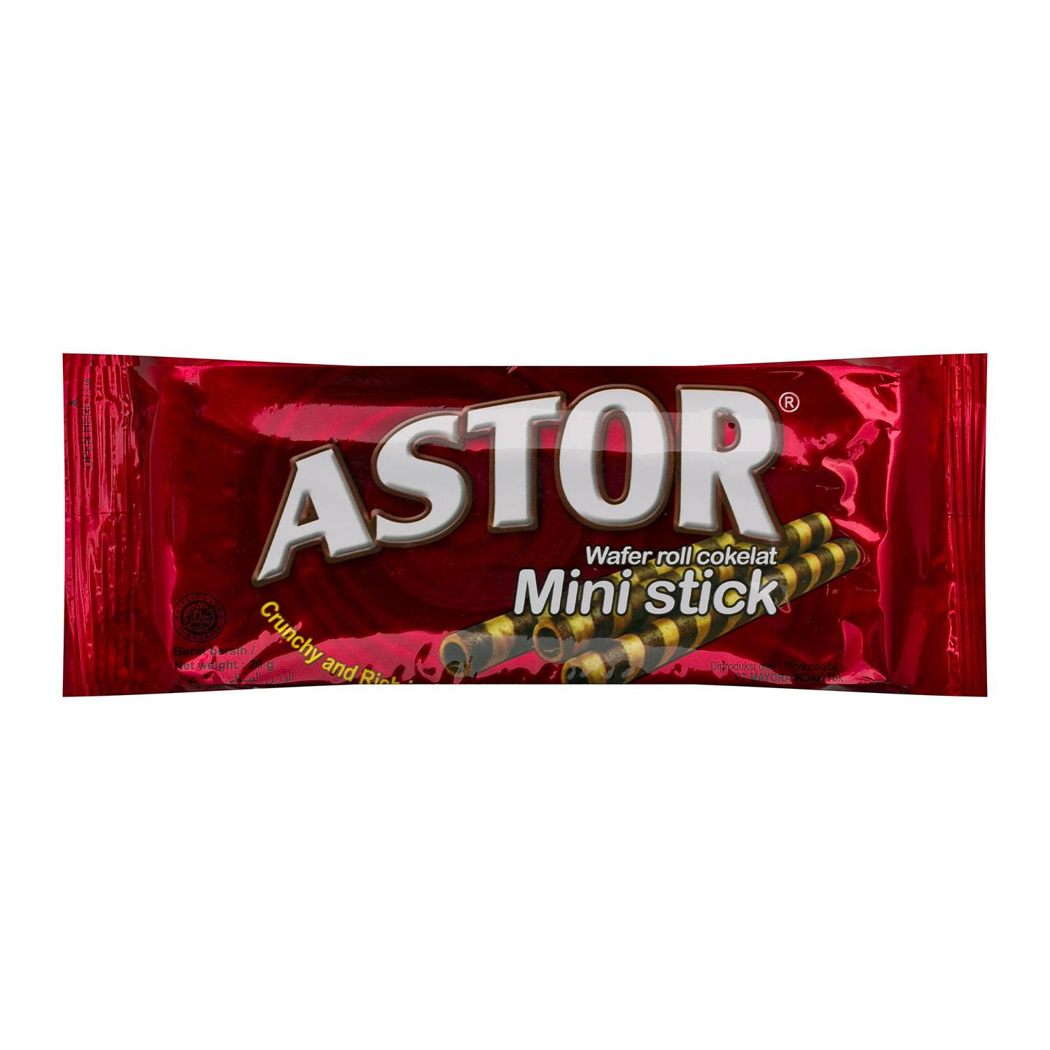 Astor Mini Chocolate Wafer Sticks 20g (Pack of 24) Astor Mini Chocolate Wafer Sticks 20g (Pack of 24)