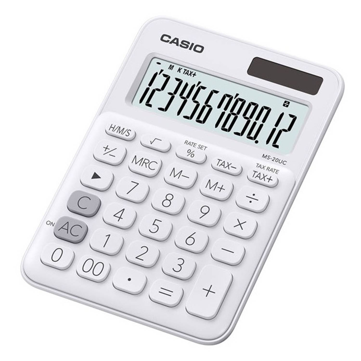 Casio MS-20UC-WE Colourful Calculator White Casio MS-20UC-WE Colourful Calculator White