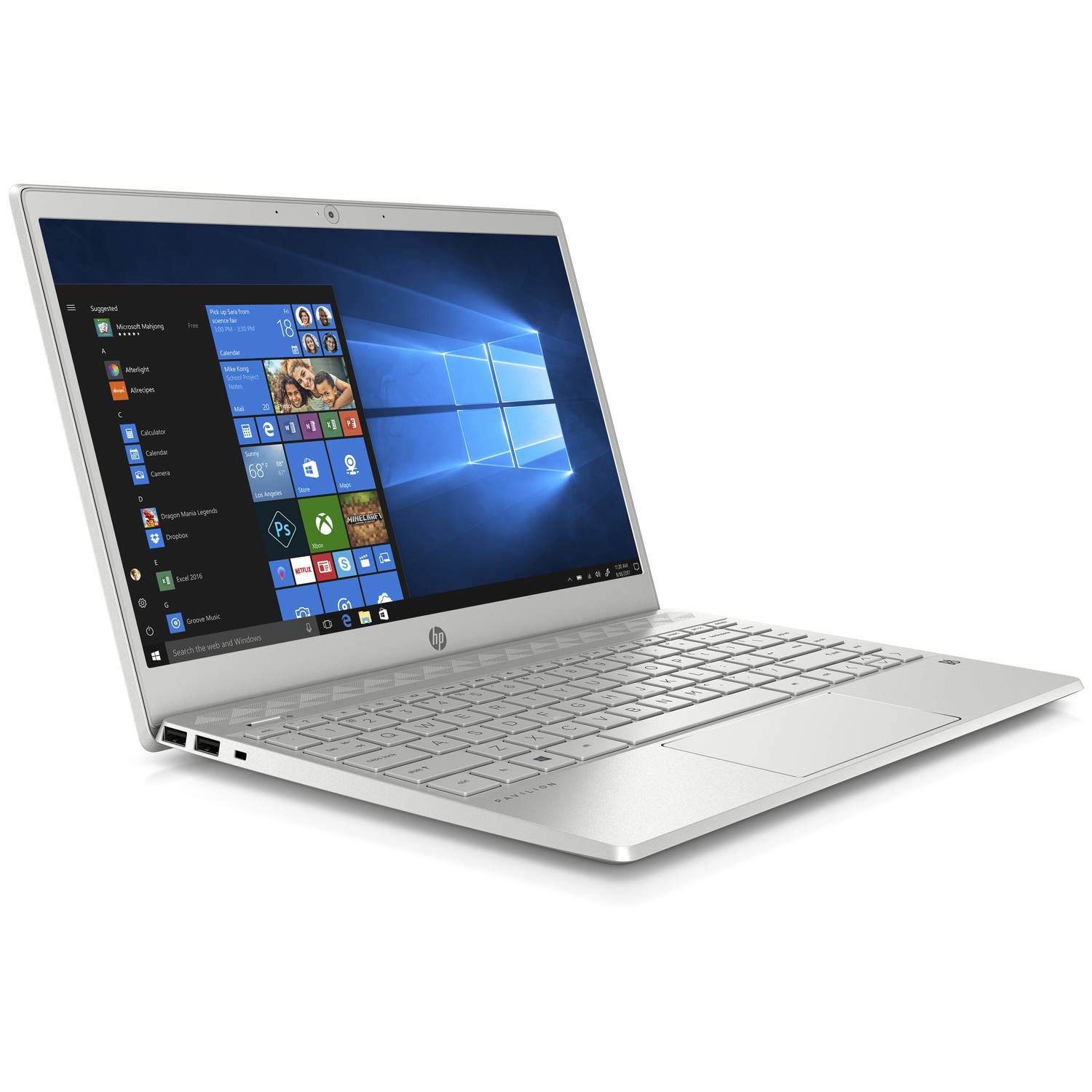 HP Pavilion 13-AN0008NE Laptop - Core i3 3.9GHz 4GB 128GB Shared Win10 13.3inch FHD Silver HP Pavilion 13-AN0008NE Laptop - Core i3 3.9GHz 4GB 128GB Shared Win10 13.3inch FHD Silver