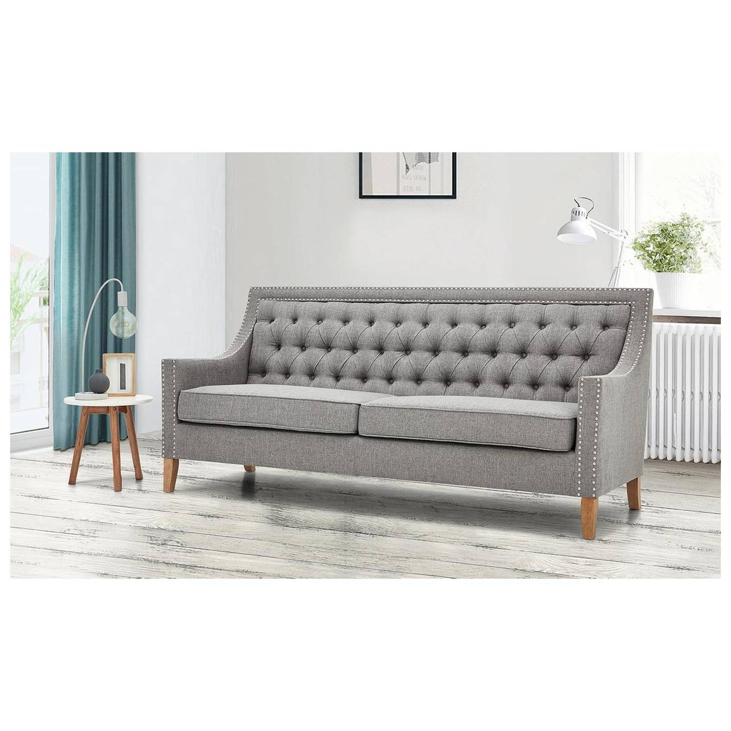 Montpellier Sofa Collection 5 - Seater ( 3+2 ) in Light Grey Color Montpellier Sofa Collection 5 - Seater ( 3+2 ) in Light Grey Color