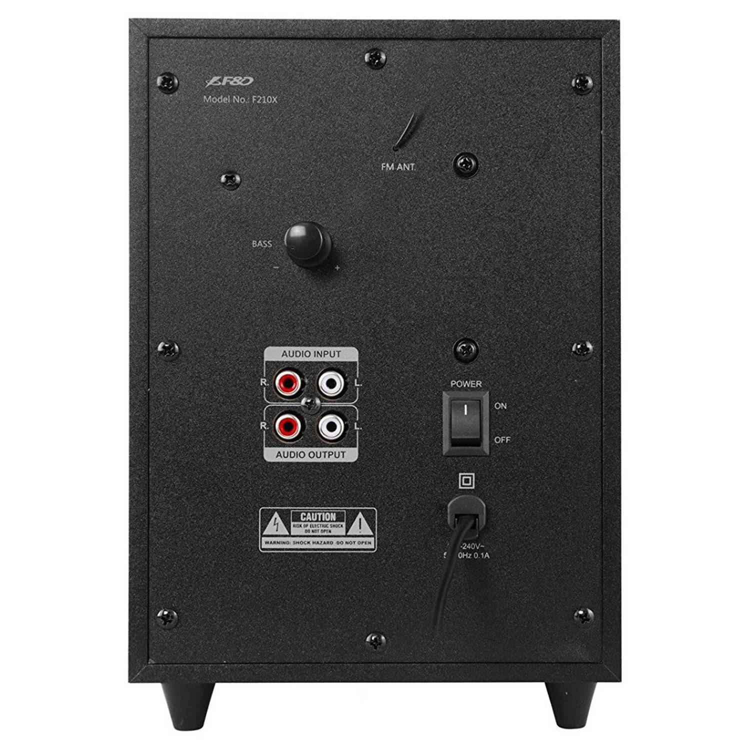 F&D F210X Multimedia Speaker With Bluetooth Black F&D F210X Multimedia Speaker With Bluetooth Black