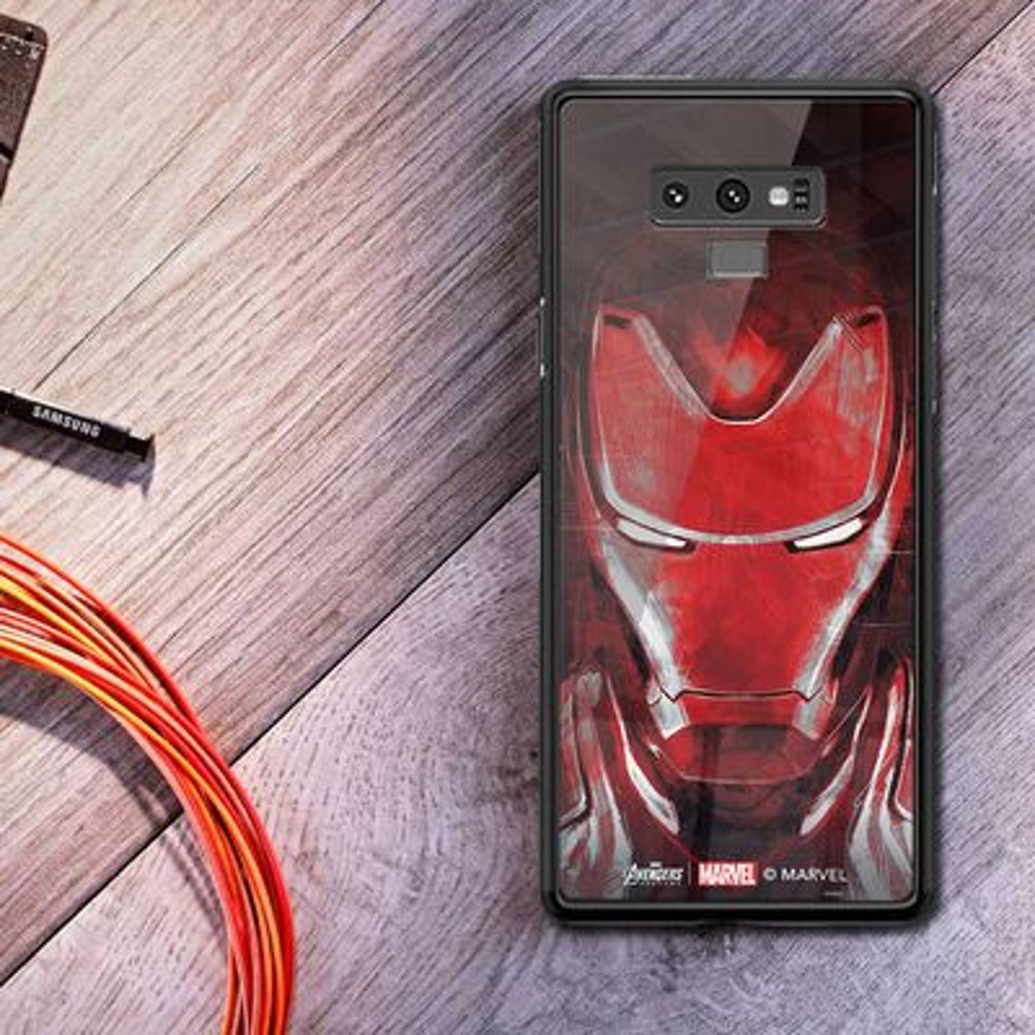 غطاء سامسونج Note 9 من مارفيل Red Ironman غطاء سامسونج Note 9 من مارفيل Red Ironman