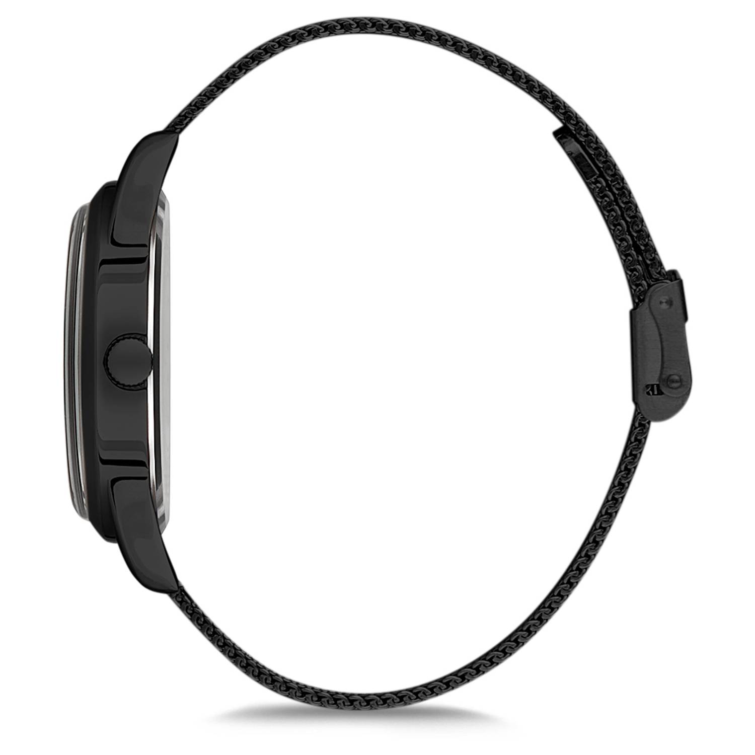 Omax Vintage Collection Black Mesh Analog Watch For Unisex VC07M22A Omax Vintage Collection Black Mesh Analog Watch For Unisex VC07M22A