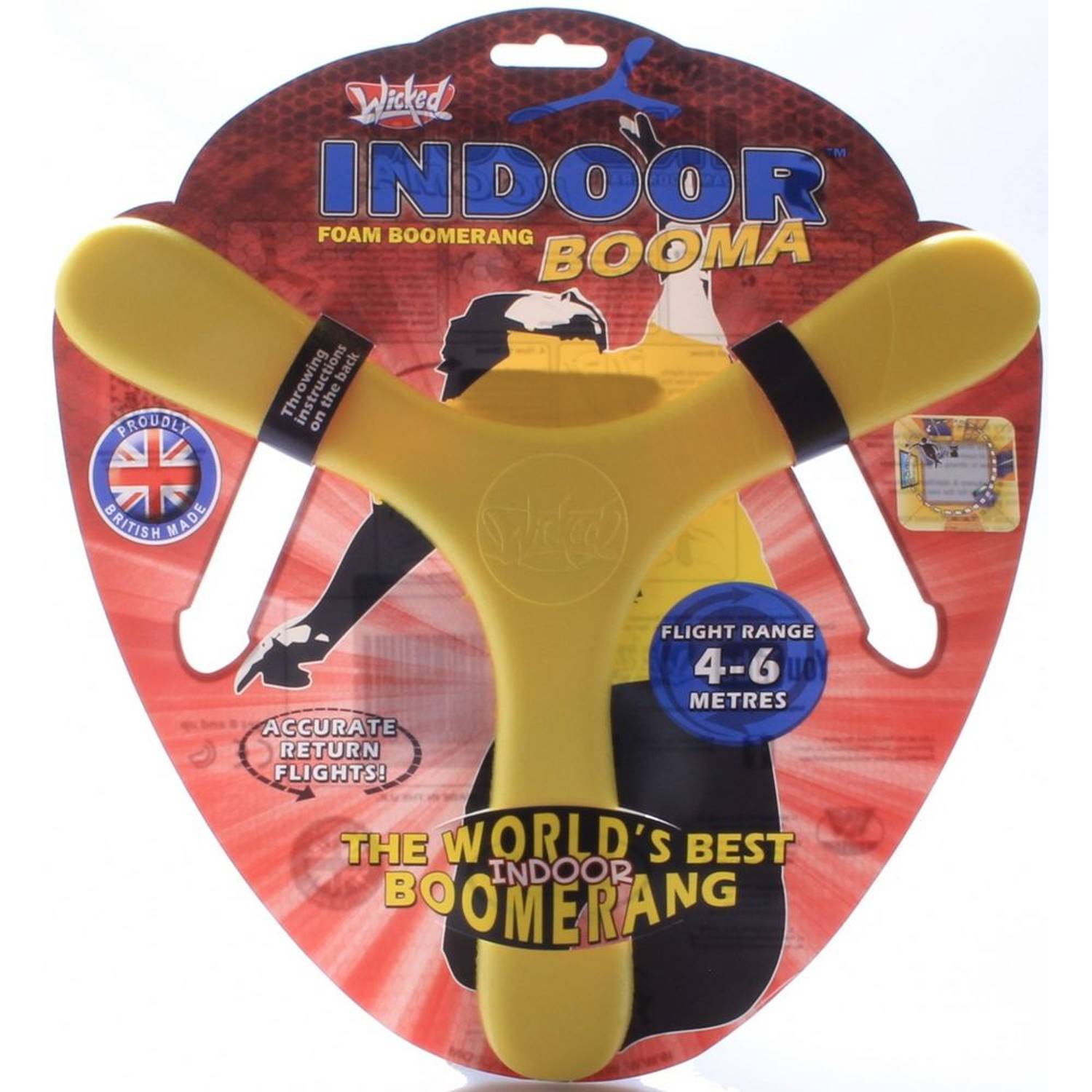 Wicked 5060170940013 Indoor Booma Boomerang Wicked 5060170940013 Indoor Booma Boomerang
