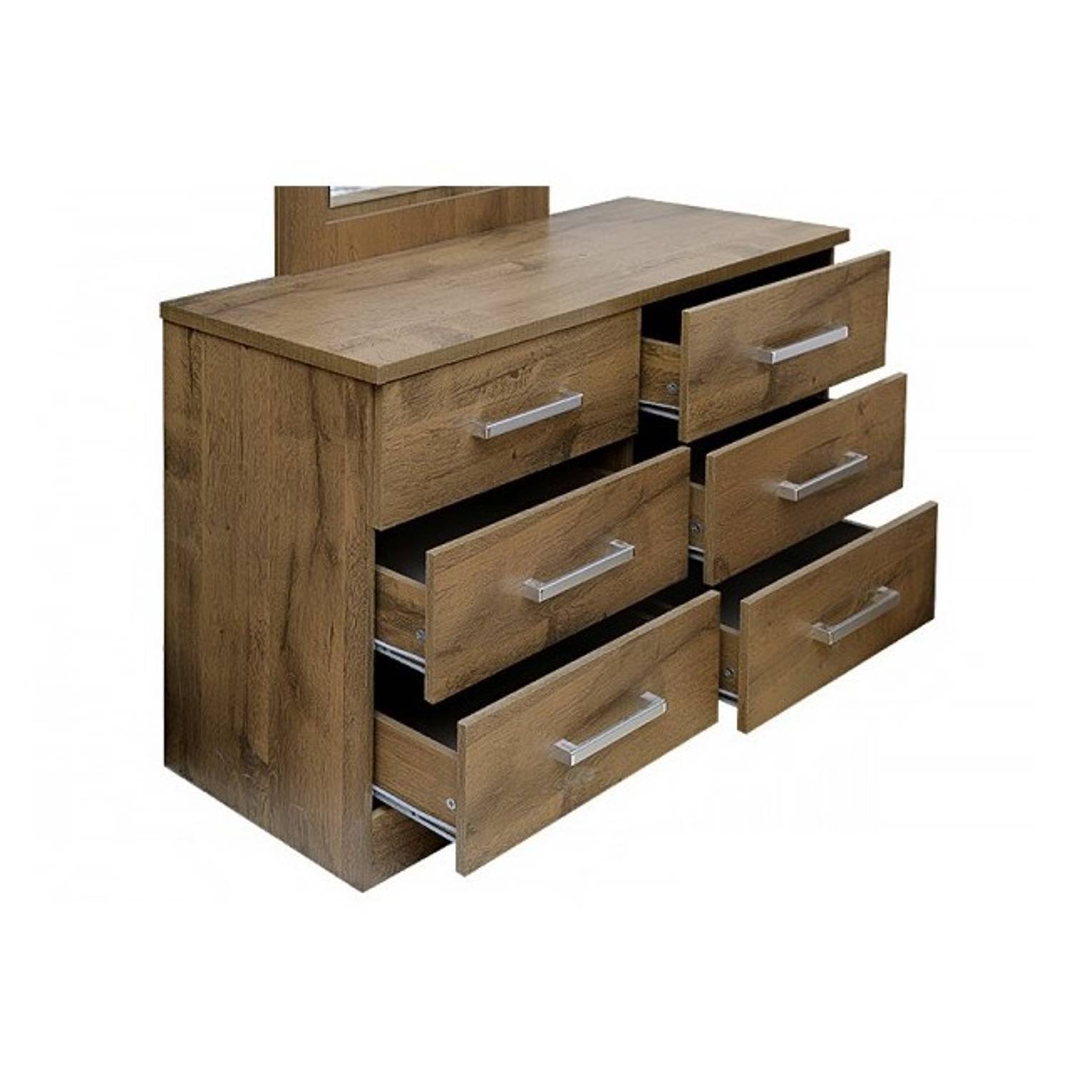 Pan Emirates Milano (N) Dressing Table With Mirror - Walnut Pan Emirates Milano (N) Dressing Table With Mirror - Walnut