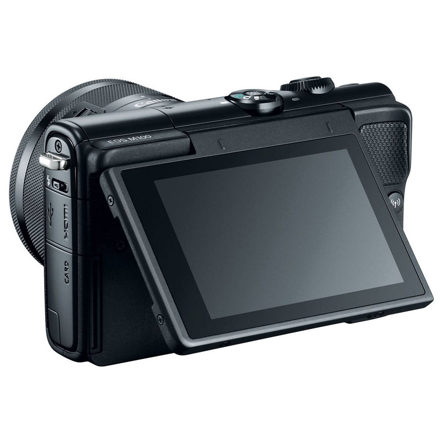 Canon EOS M100 Mirrorless Digital Camera Body Black With EF-M15-45 IS STM Lens Canon EOS M100 Mirrorless Digital Camera Body Black With EF-M15-45 IS STM Lens