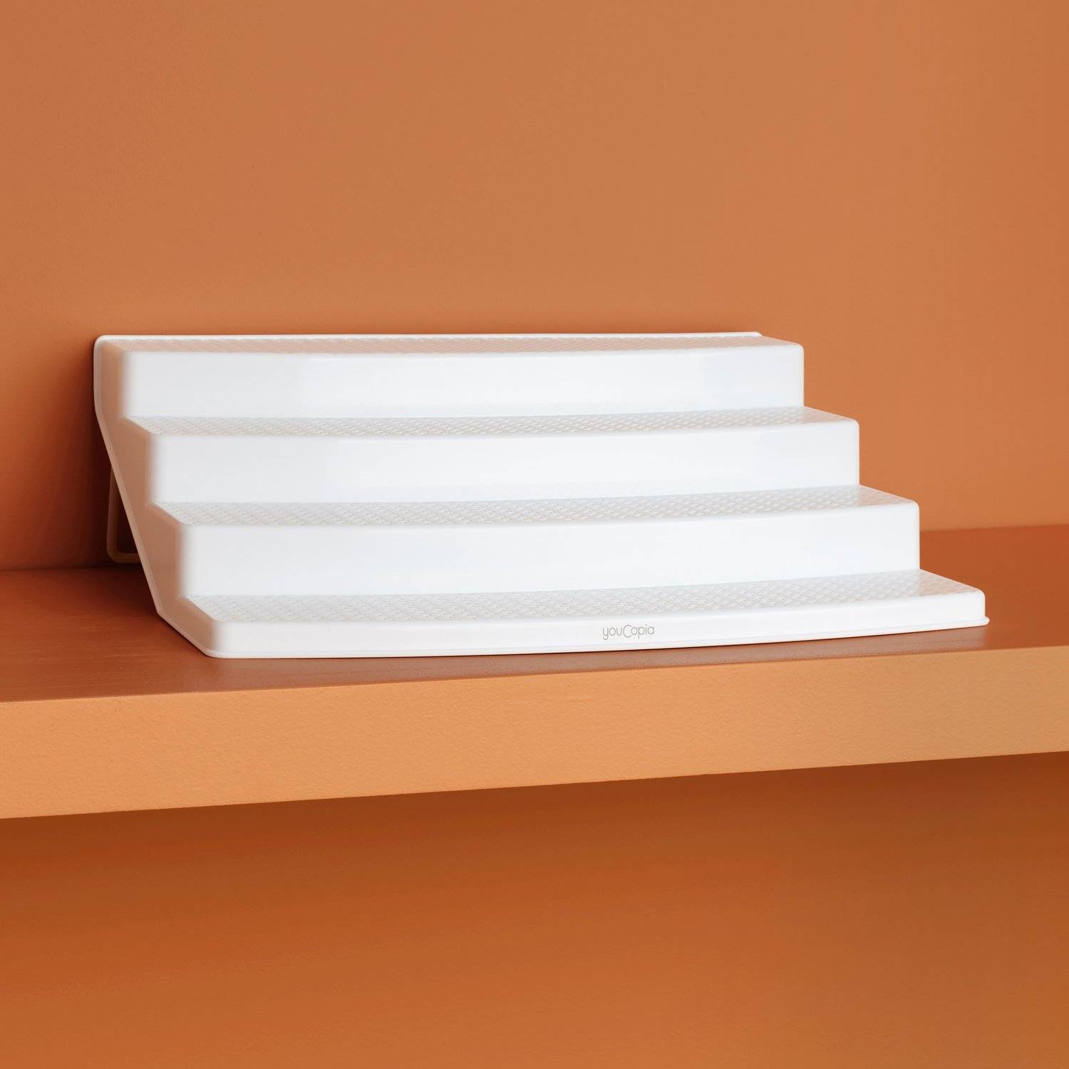 YouCopia SpiceSteps 24-Bottle Cabinet Spice Rack White YouCopia SpiceSteps 24-Bottle Cabinet Spice Rack White