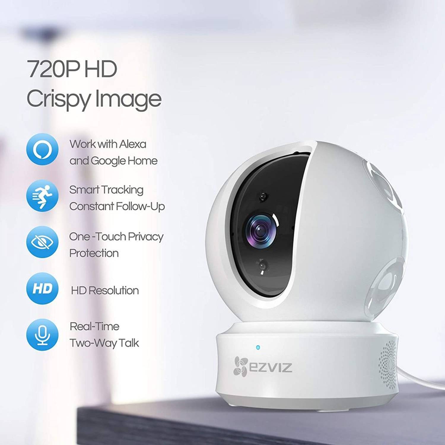Ezviz C6CN 1080p Pan-Tilt Wifi Internet Camera and Contec TP500 Thermometer Ezviz C6CN 1080p Pan-Tilt Wifi Internet Camera and Contec TP500 Thermometer