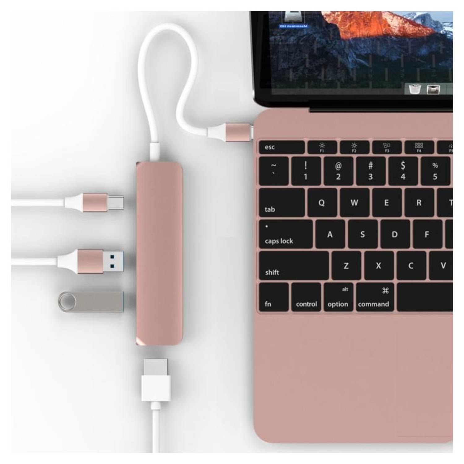 Hyper Drive GN22B Usb Type C Hub 5in1 With HDMI Rose Gold Hyper Drive GN22B Usb Type C Hub 5in1 With HDMI Rose Gold