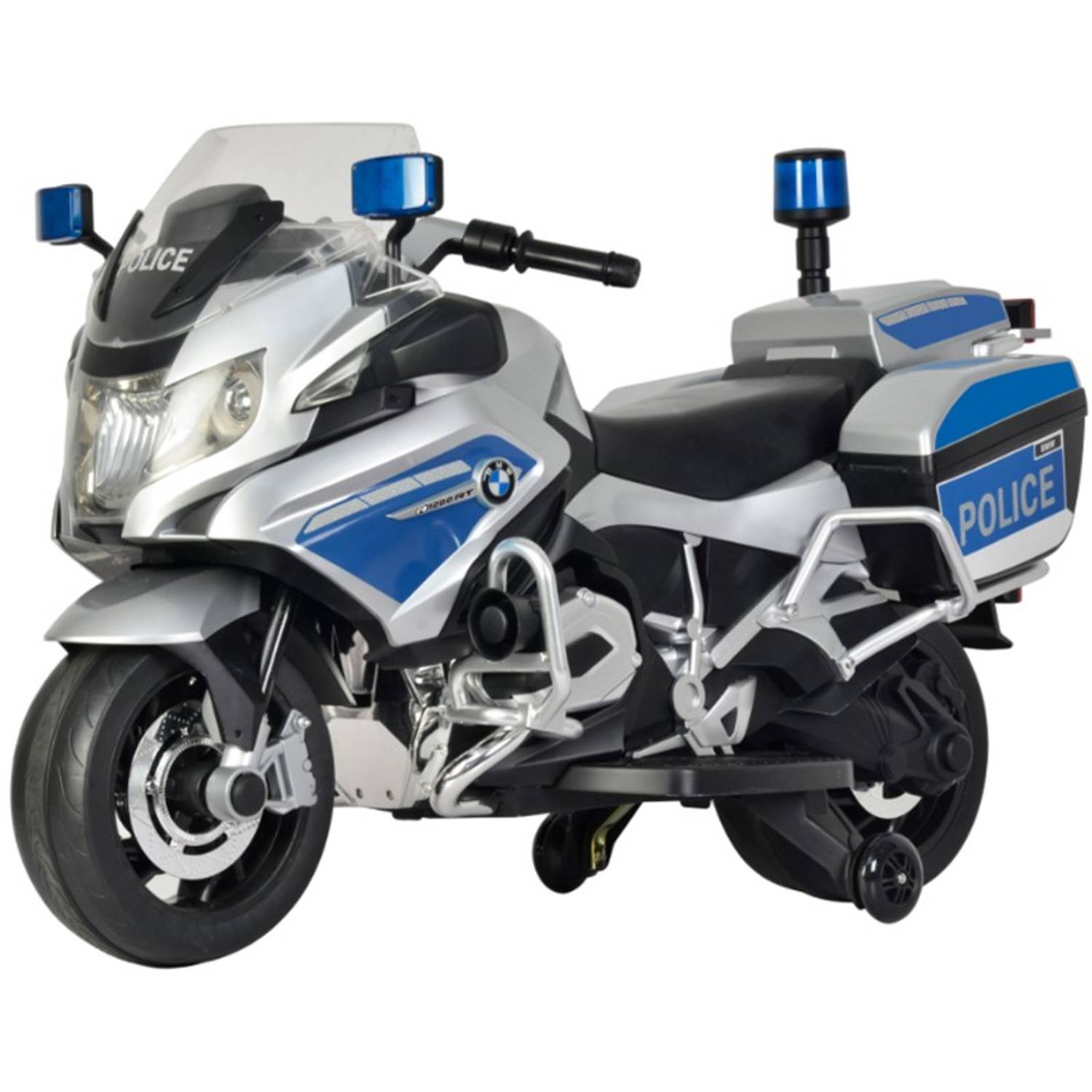 Bmw R 1200rt Powered Riding Police Motorbike Lb 212, Silver, 100% Assembled Bmw R 1200rt Powered Riding Police Motorbike Lb 212, Silver, 100% Assembled