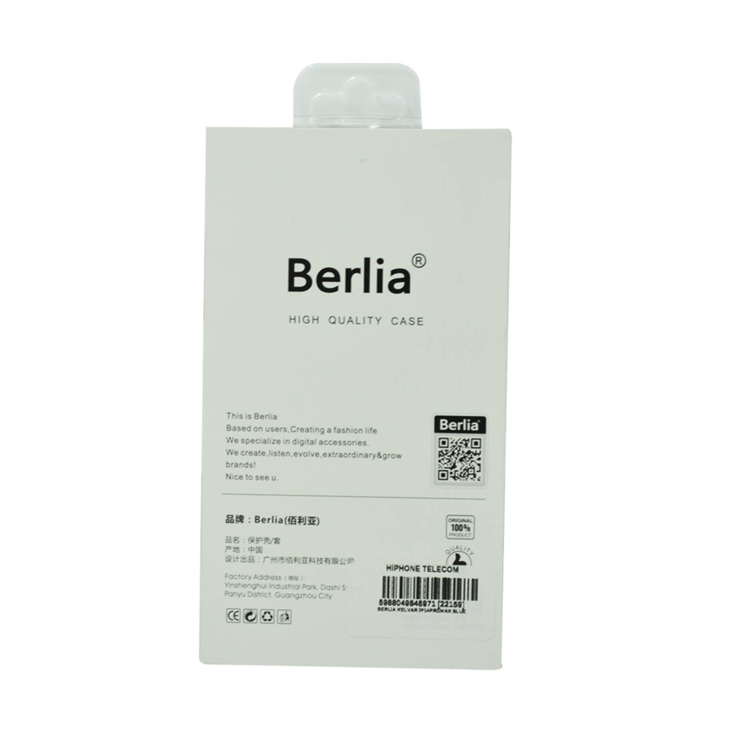 Berlia Kelvar Case Iphone 14 Pro Max Blue Berlia Kelvar Case Iphone 14 Pro Max Blue