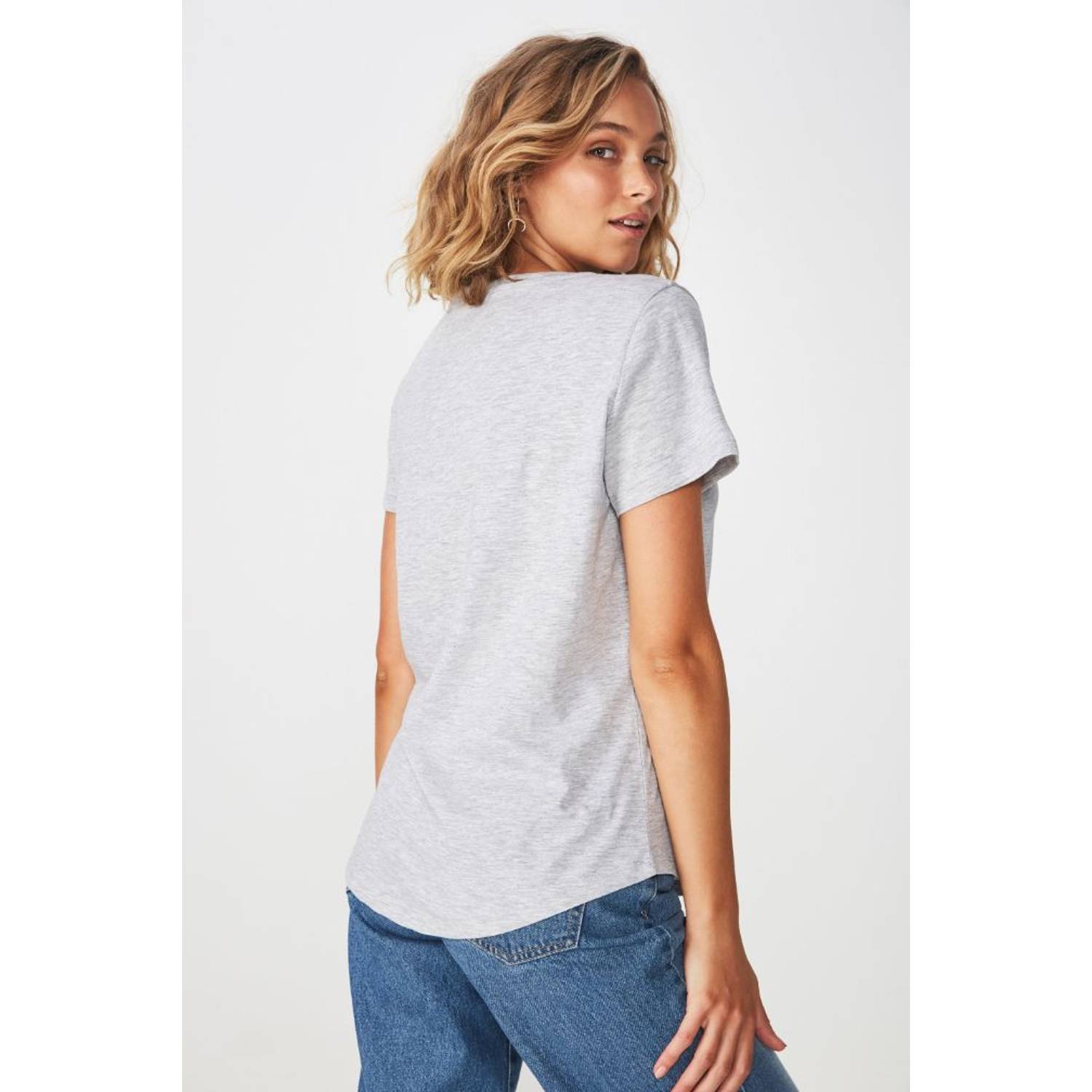 Cotton On The Deep V Grey Medium Cotton On The Deep V Grey Medium