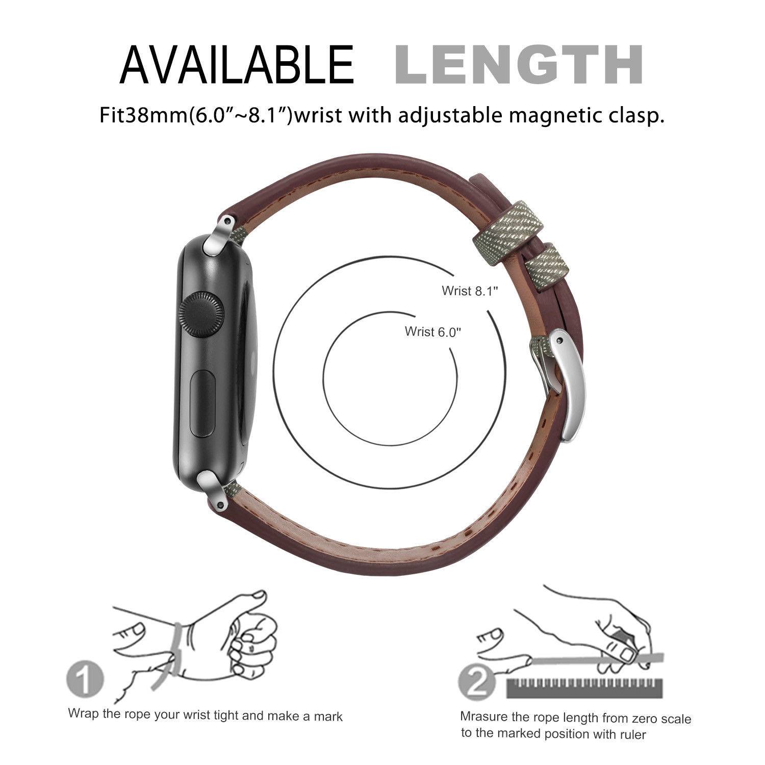 Amerteer Apple watch Band Compatible with Apple Watch Series 1/2/3/4/5/6 Grey 38/40mm Amerteer Apple watch Band Compatible with Apple Watch Series 1/2/3/4/5/6 Grey 38/40mm