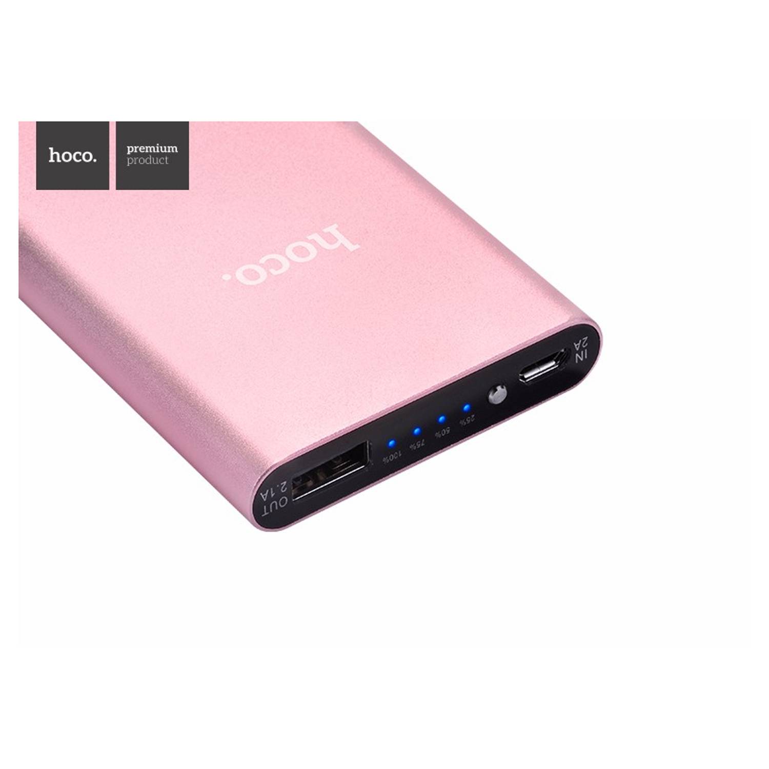 Hoco Ultraslim Metal Power Bank 10000mAh Rose Gold Hoco Ultraslim Metal Power Bank 10000mAh Rose Gold