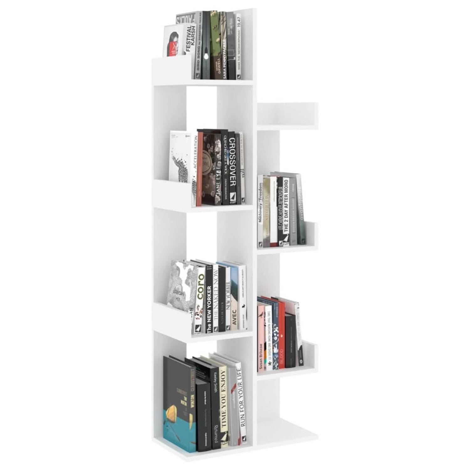 Vidaxl Book Cabinet White 48x25.5x140 Cm Engineered Wood Vidaxl Book Cabinet White 48x25.5x140 Cm Engineered Wood