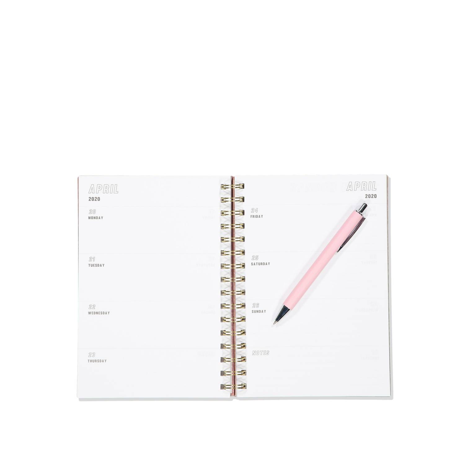 TYPO 2019 20 A5 Spiral Diary Pink - 144964-07 TYPO 2019 20 A5 Spiral Diary Pink - 144964-07