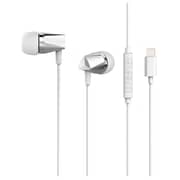 Xcell Wired Stereo Headset with Lightning Connector - Silver/White Xcell Wired Stereo Headset with Lightning Connector - Silver/White