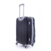 Para John ABS Luggage Travel Trolley With 4 Wheels 3pcs Set Black