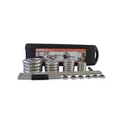 York Fitness Chrome Dumbbell And Barbell Set With Carry Case | 50 Kg
