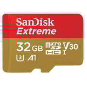 Sandisk Extreme MicroSDHC Card 32GB With SD Adapter Sandisk Extreme MicroSDHC Card 32GB With SD Adapter