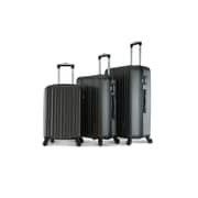 Para John Lightweight 3-pieces Abs Hard Side Travel Luggage Trolley Bag Set With Lock For Unisex Hard Shell Strong Para John Lightweight 3-pieces Abs Hard Side Travel Luggage Trolley Bag Set With Lock For Unisex Hard Shell Strong