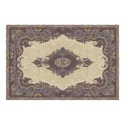 Qum Collection Classic Design Carpet Cream/Blue