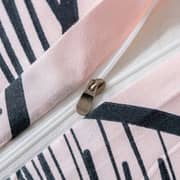 Luna Home Queen/double Size 6 Pieces Bedding Set Without Filler ,pink Color Artistic Hearts Design