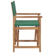 vidaXL Director's Chair Solid Teak Wood Green