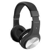Promate Foldable On-Ear Wireless Stereo Headset with Built-in Music Controls Black