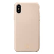 Spigen La Manon Calin With Premium Pu Leather Designed For Iphone Xs Max Case/cover - Pale Pink