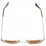 TFL Octagon Shaped Women's Brown Polarized Sunglasses