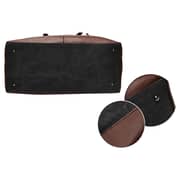 SAMBOX Weekender Leather Duffle Bag Black SAMBOX Weekender Leather Duffle Bag Black