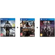 PS4 Sniper Ghost Warrior 3 Season Pass Edition Game + PS4 Metal Gear Survive + PS4 Dissidia Final Fantasy NT Game PS4 Sniper Ghost Warrior 3 Season Pass Edition Game + PS4 Metal Gear Survive + PS4 Dissidia Final Fantasy NT Game
