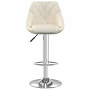 Vidaxl Bar Stool 2 Pcs Cream Velvet Vidaxl Bar Stool 2 Pcs Cream Velvet