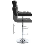 Vidaxl Bar Stools 2 Pcs Black Faux Leather Vidaxl Bar Stools 2 Pcs Black Faux Leather