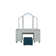 Pan Emirates Fastlane Dressing Table With Mirror + Stool White Pan Emirates Fastlane Dressing Table With Mirror + Stool White