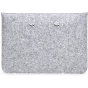 RDN Tablet Pouch Case Bag, Wool Soft Protective Laptop Sleeve Grey