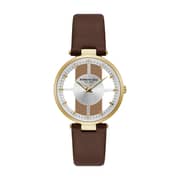 Kenneth Cole Transparency Watch For Women with Brown Genuine Leather Strap